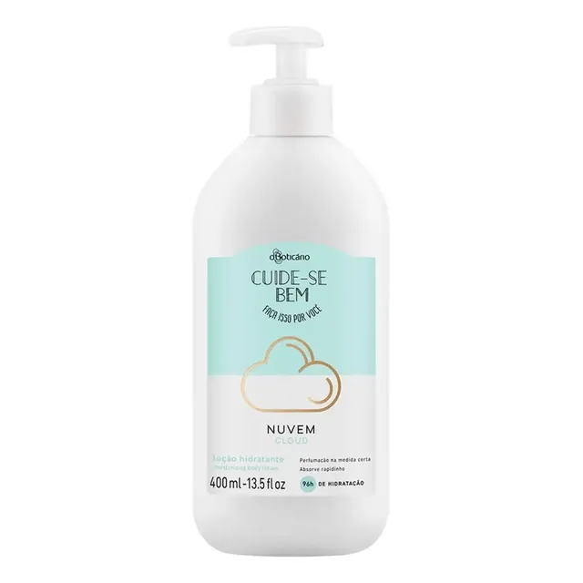 Creme Hidratação Para Corpo Boticário Cuide-se Bem Nuvem 400ml