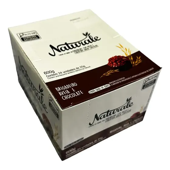 Barrinha Cereal Naturale Brigadeiro e Aveia Chocolate 24