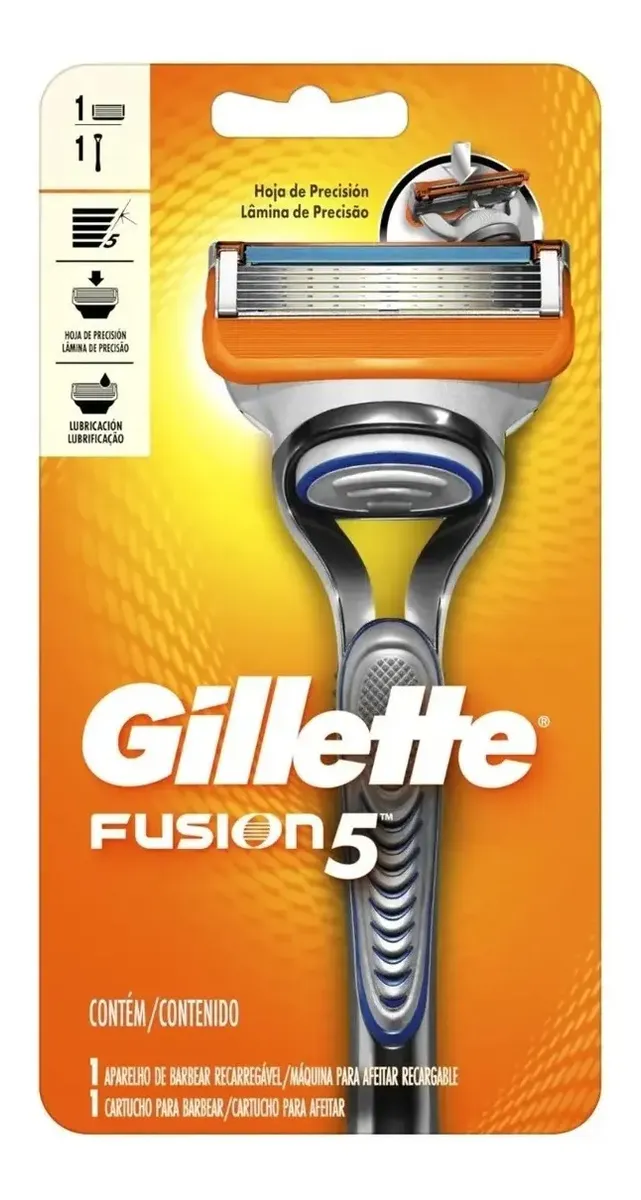 Aparelho De Barbear Gillette Fusion 5 Com 1 Cartucho