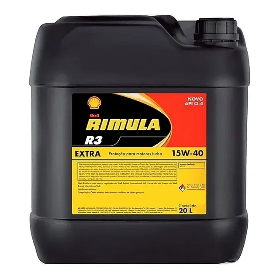 Óleo de motor Shell mineral CI4 15W-40 para linha pesada 20L