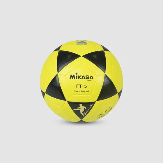 Bola De Futevôlei Mikasa Ft-5 Amarelo/preto