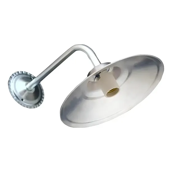 Arandela Retrô Lampadari Alumínio Cinza E27 100W Parede Externa