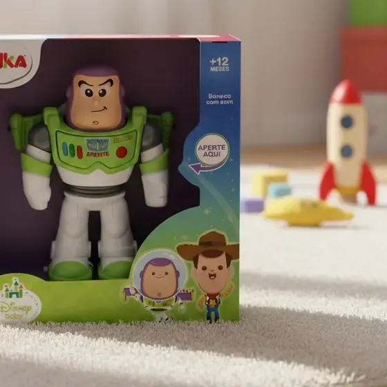Boneco Buzz Lightyear Toy Story Falante Articulado Elka