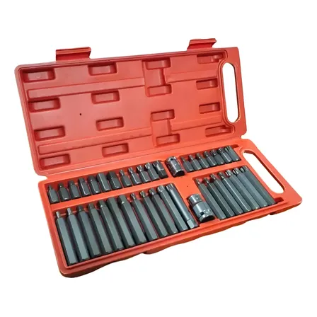 Jogo De Bits Torx Multidentada E Allen Com 40 Peças
