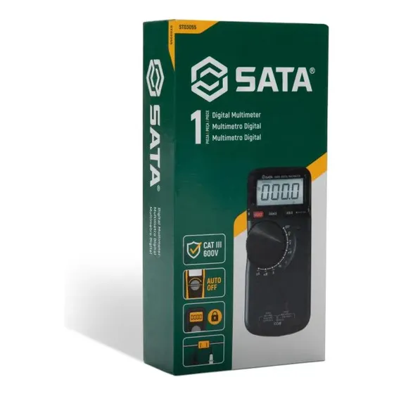 Multímetro Digital St03055 Cat Iii 600v Sata Desl Automatico