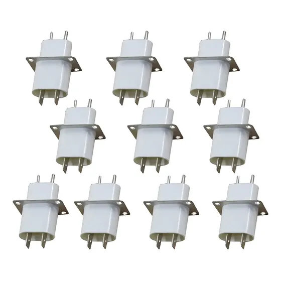 Kit Com 10 Unidades - Conector Para Magnetron Filamento