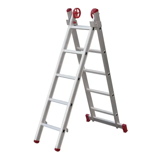 Escada Extensível Botafogo Fibra de Vidro Esc0614 10 Degraus 2,2m 150kg