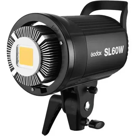 Iluminador Luz Contínua Led Godox Sl-60w 5600k Super Potente Estrutura Preto Luz Branco-frio