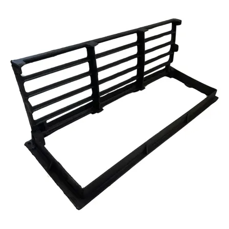 Ralo Grelha Boca De Lobo 30x90 Cm Em Ferro Fundido Passagem