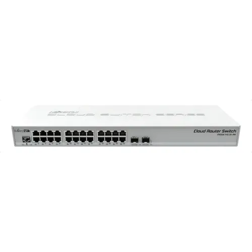 Roteador MikroTik CRS326-24G-2S+RM Cloud Router 28 Portas Com Fio PoE Branco