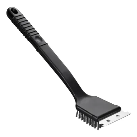 Escova Limpa Grelha Churrasqueira Raspador Aço Premium 30cm