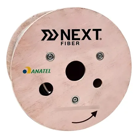 Cabo De Fibra Óptica Drop Slim Ftth 1fo 1km / 1.000m Anatel