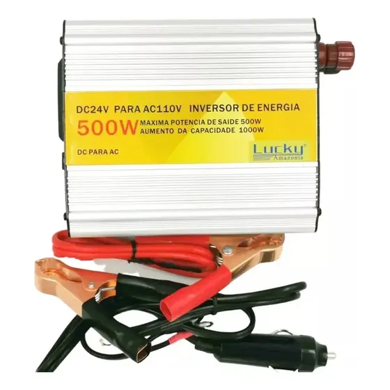 Inversor Lucky Amazonia 500w Entrada24v Saida 110v