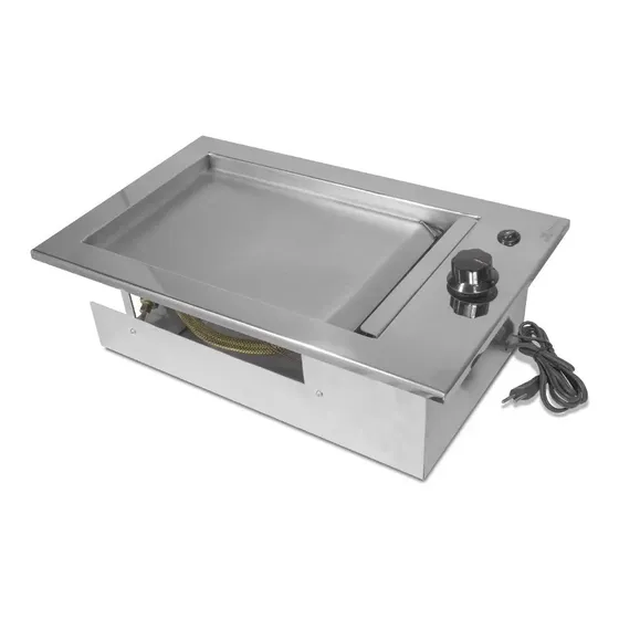 Chapa Lanche Gas Gourmet De Embutir 40 X 50 Inox Jx Metais Glp (botijão)