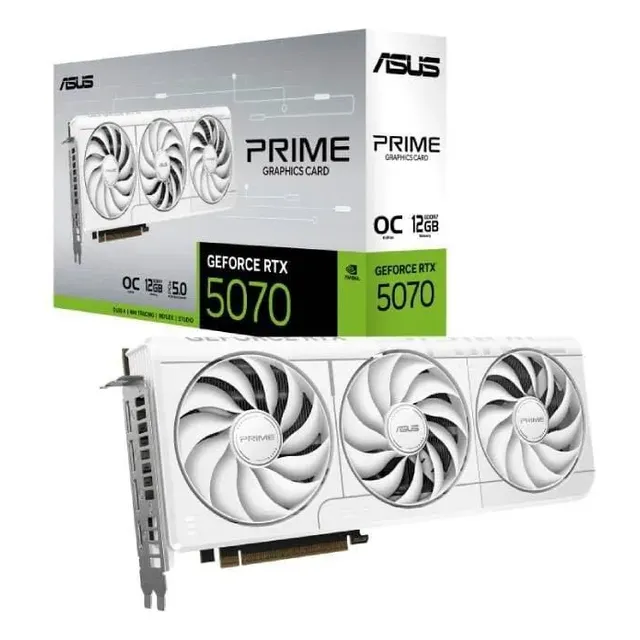 Placa De Vídeo Asus Prime Rtx 5070 Oc 12g White 12gb Gddr7