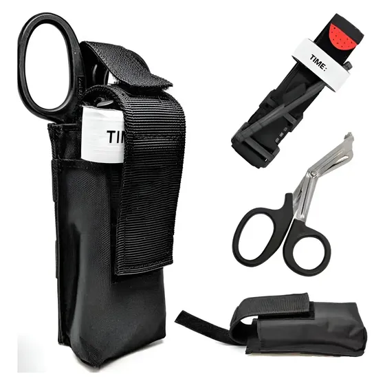Kit Bolsa Com Torniquete Tesoura Emergência Cat