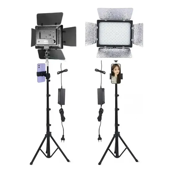 Kit Estudio 1 Tripe Universal +1 Iluminador Led 160 Filmagem