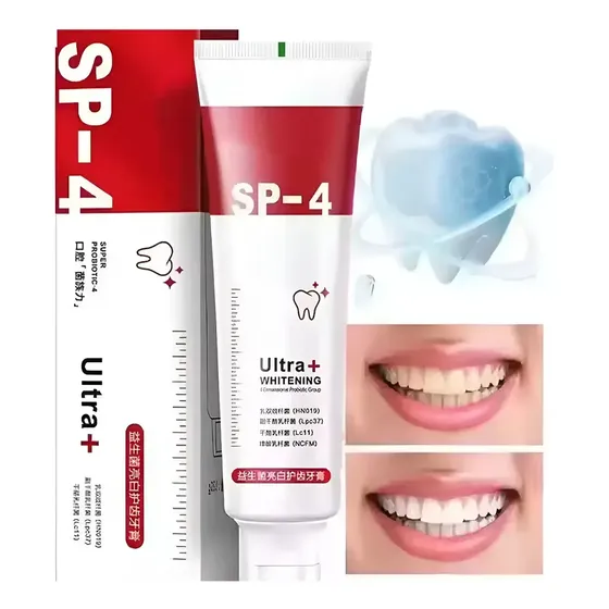 Creme Dental Probiótico Clareador - Branqueamento Eficaz