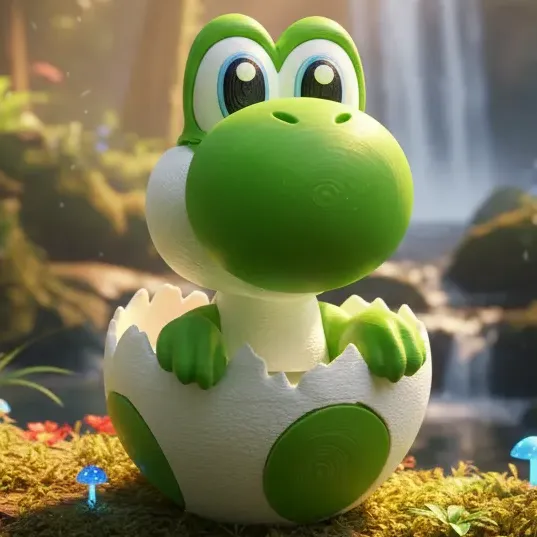 Action Figure Yoshi 13cm Inspirado Super Mario