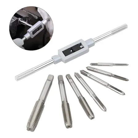 Kit Machos 8 Peças Para Chave E Vira Macho P Fazer Rosca P