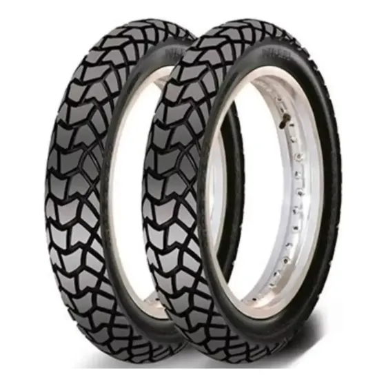 Combo 2 Pneus 110/90-17 E 90/90-19 Viper Maggion Novo