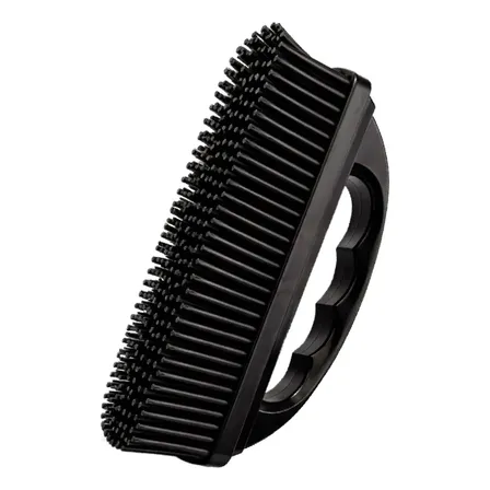 Escova Cerda De Silicone Limpa Tapete Carpete Estofado Preto