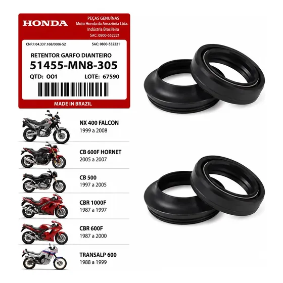 Retentor Bengala + Guarda Pó Honda Xr 250 Tornado Nok Par