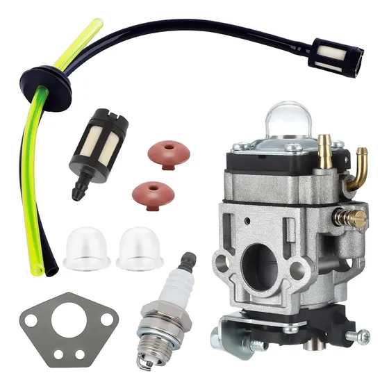 Carburador Roçadeira Com 43cc 52cc 63cc Mangueira Junta Vela
