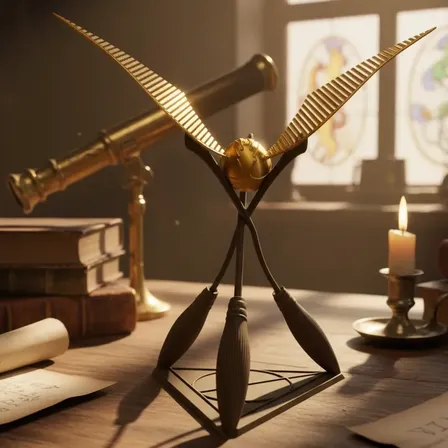Pomo De Ouro Harry Potter Com Suporte Relíquias Da Morte