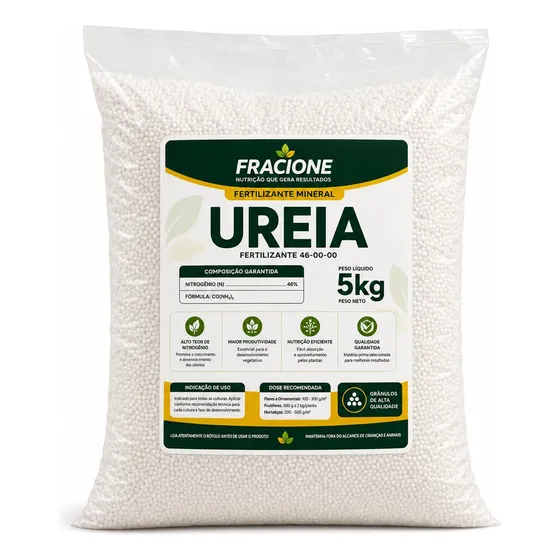 Adubo Ureia Granulado Gramados E Plantas Fracione 5kg