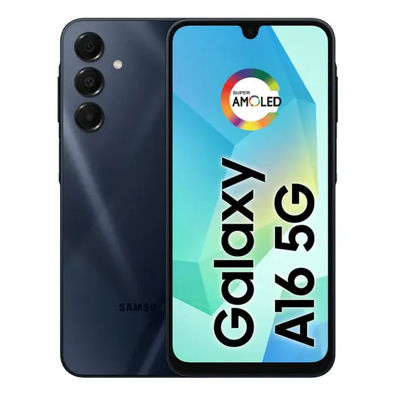 Celular Samsung Galaxy A16 5g, 128gb + 4gb Ram, Câmera De Até 50mp, Tela 6.7 , Nfc, Ip54, Bateria 5000 Mah Azul Escuro (Novo com caixa aberta)