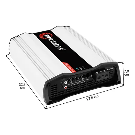 Módulo Amplificador Taramps Md 5000.1 De 5000w Para Som Automotivo Em 1 Ohm Branco