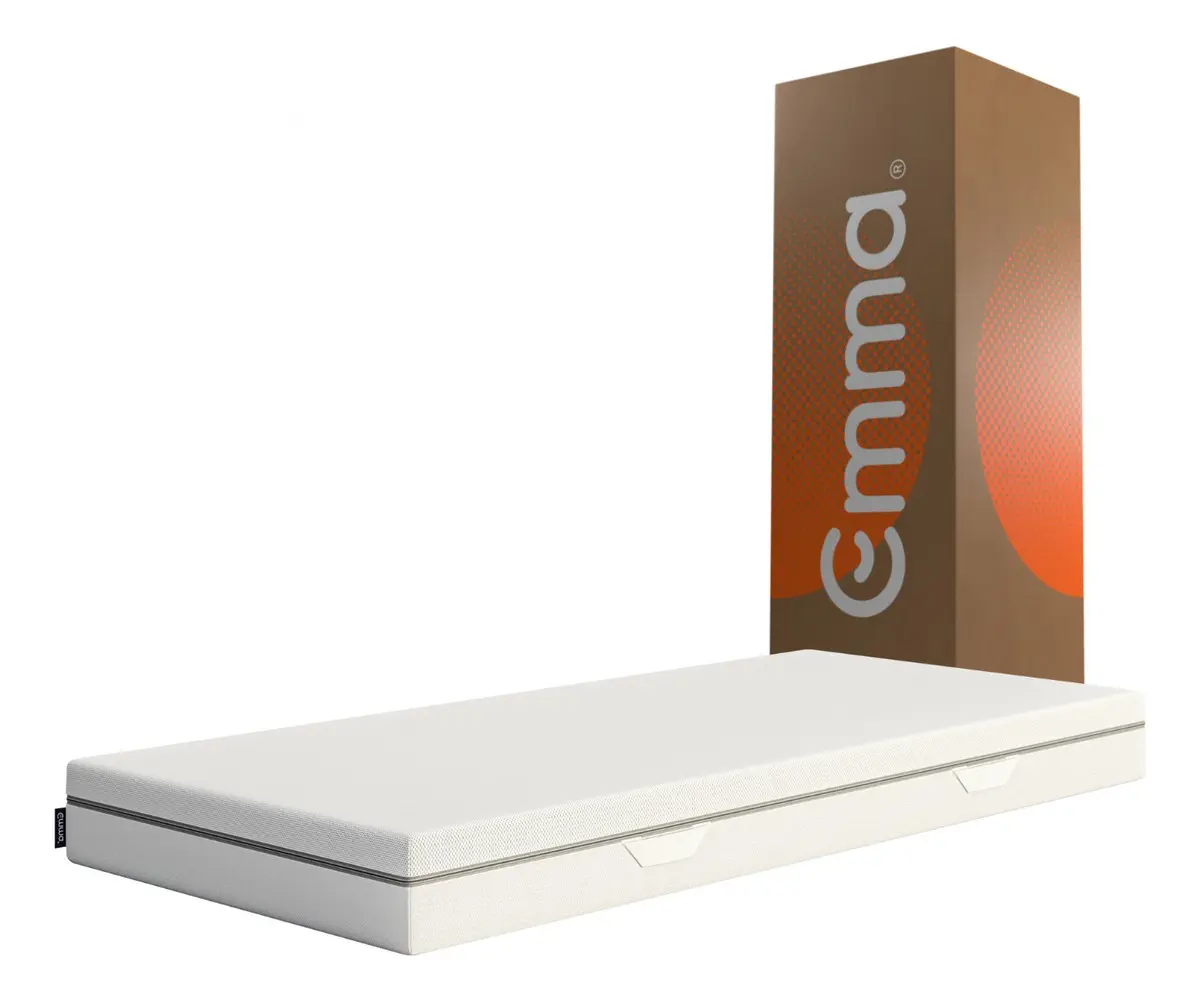 Colchão Solteiro Emma Duo Comfort 88x188cm, Dupla Face, à Vácuo, Suporte Ideal para o Corpo, Alta Durabilidade, Capa Lavável