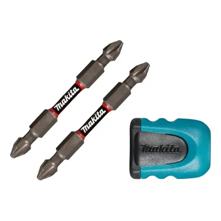 Kit 1 Adaptador Ultra Magnético + 2 Bits 65mm Ph2 Makita