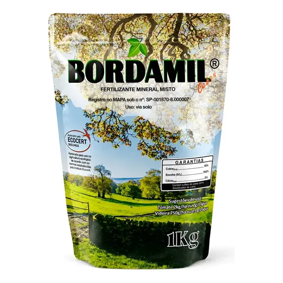 Mistura Pronta Calda Bordalesa Bordamil 1kg Selo Orgânico