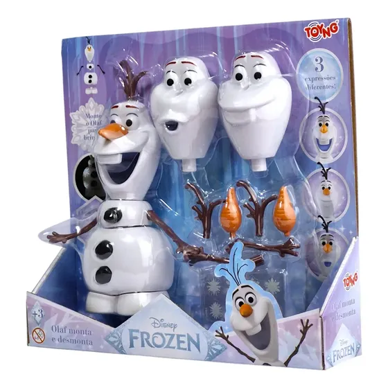 Boneco Olaf Frozen Disney Monta E Desmonta Toyng