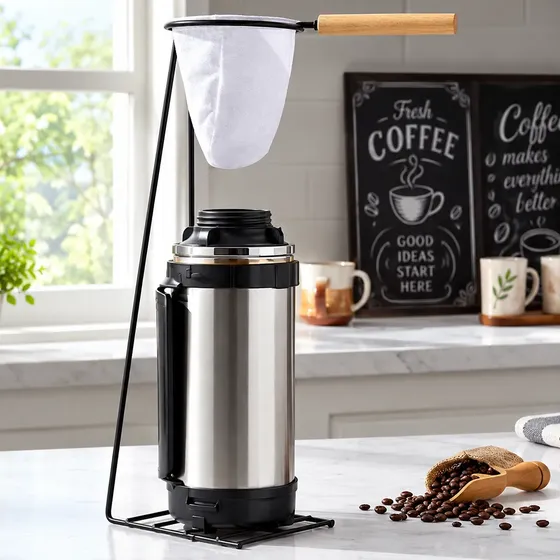 Suporte Coador De Café Grande + Filtro De Pano