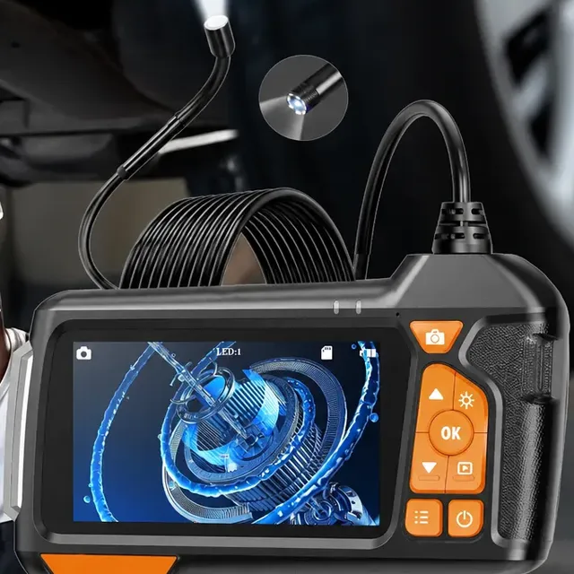 Câmera Sonda Inspeção Endoscópio Automóveis Led 4.3 Ip67