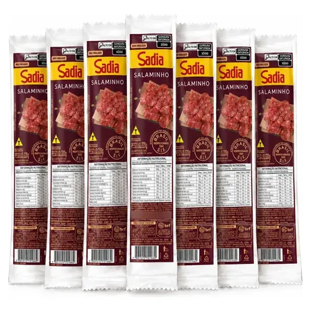 Salame Italiano Mini Sadia 220 Gm Kit 7 Unidades