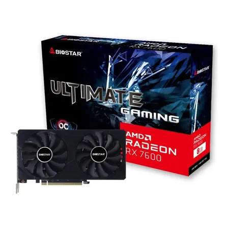 Placa De Video Rx 7600 Biostar 8gb Gddr6 Ultimate Gaming Oc