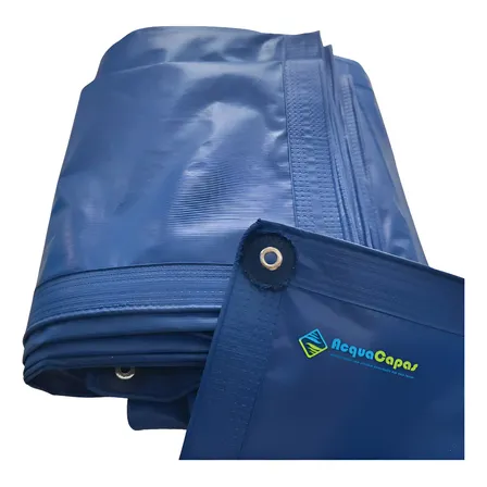 Lona Poliéster 8x4 Grossa 500 Micras Multiuso Impermeável Azul