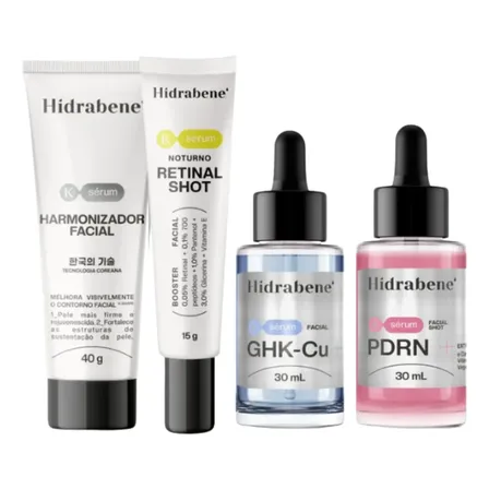 Kit Com 4 Sérum Facial Linha Coreana - Hidrabene