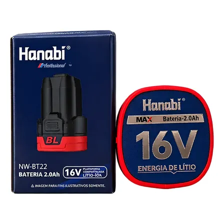 Bateria Recarregável Para Linha Profissional Hanabi 20v 2ah