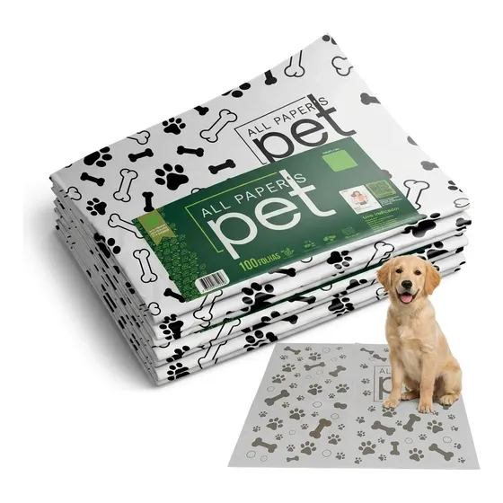 Jornal Pet All Papers 1kg Folhas Grandes 64x58 .