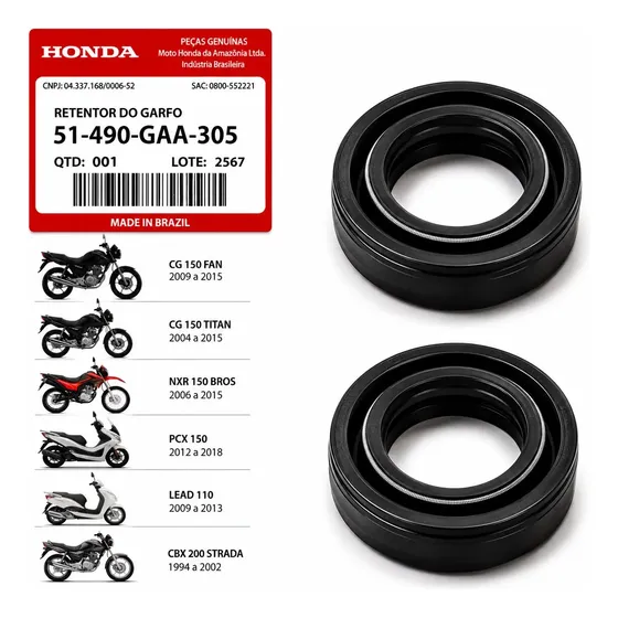 Par Retentor De Bengala Dafra Speed 150 2008 A 2014 Nok