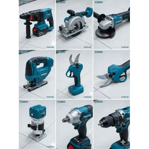 Kit 9 Ferramentas A Bateria 18v Maktop Profissional