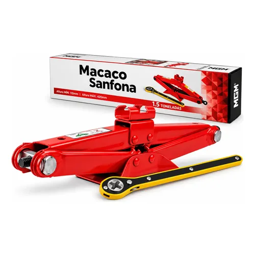 Macaco Sanfona Mais Catraca Para Troca Rápida Segura Premium