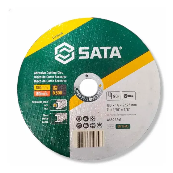 10 Discos Corte Inox Fino 7 Polegadas Lixadeira Sata ST55054G