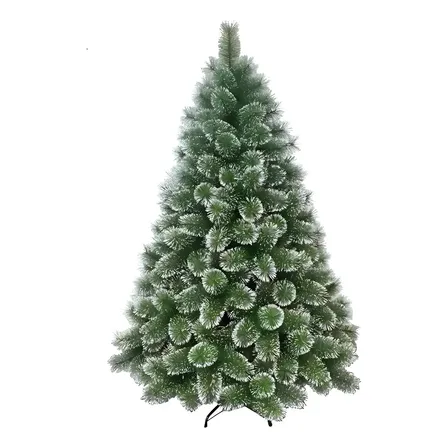 Árvore de Natal Chibrali Luxo 2,10m Verde Neve 566 Galhos Metal PVC