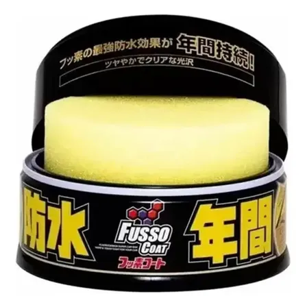 Cera Fusso Coat 200g Para Carros Escuros Proteção 12 Meses - Soft99